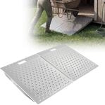 Vevor 2x Schwellenrampe 750x617mm, 340,2kg Belastbare Rollstuhlrampe F&uuml;r Max....