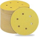 Schleifpapier 150mm Klett, 6-loch, P60 K&ouml;rnung, 50 St&uuml;ck F&uuml;r...