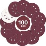 Schleifpapier 125mm Klett P2000 8 Loch 100 St&uuml;ck F&uuml;r Exzenterschleifer
