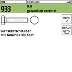Sechskantschraube Din 933 Vg M 39 X 80 8.8 Galvanisch Verzinkt
