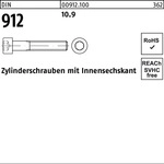 Din 912/iso 4762 Zylinderkopf-schaftschraube M36x150 Stahl 10.9 Blank Innensechskant