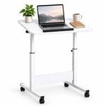Relaxdays Laptoptisch H&ouml;henverstellbar, 67-90 Cm, Neigbar, Rollen, C-form,