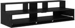 Studiotisch Schwarz Eichen-optik 110 X 42,5 X 36 Cm Vidaxl