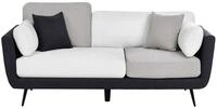 Sofa 3-sitzer Bolga Stoff Schwarz