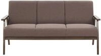 Sofa 3-sitzer Asnes Stoff Braun