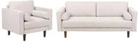 Sofa Set 4-sitzer Nurmo Stoff Hellbeige
