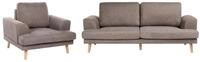 Sofa Set 4-sitzer Kildal Stoff Braun