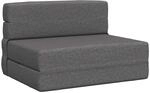 Klappsofa Bett Hellgrau 70 X 72 X 60 Cm Stoff Vidaxl