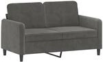 2-sitzer-sofa Dunkelgrau 120 Cm Samt Vidaxl