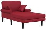 Chaiselongue Weinrot Kunstleder Vidaxl