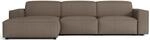 Selsey Sellmo - Ecksofa, Chenille Hellbraun, 287 Cm