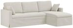 Sofa Creme 228 X 134 X 80 Cm Samt Vidaxl