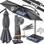 Casaria&reg; Ampelschirm 300 / 350 Cm Komplettset Inkl. 4 Gewichte & Schutzh&uuml;lle...