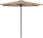Gartensonnenschirm Rechteckig 2,7 X 2,7 M Polyester Taupe Vidaxl