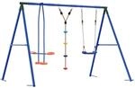 Outdoor Schaukelset Mehrfarbig Stahl Und Pe Vidaxl
