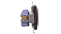 Simon 54 Einzelsteckdose Mit/ohne 16a Ip20 Mit Schienenabdeckung, Mattbraun