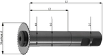 S&auml;geblattaufnahme D1835b D 80 X 22 Mm Tschorn