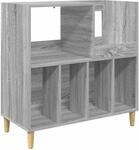 Plattenspieler Stand Sonoma-grau 82 X 39,5 X 82,5 Cm Vidaxl
