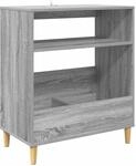 Plattenspieler Stand Sonoma-grau 71 X 39,5 X 83 Cm Vidaxl