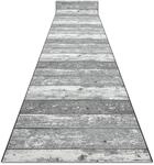 L&auml;ufer Antirutsch 100 Cm Holz Tafel Grau Grey 100x290 Cm