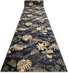 L&auml;ufer Antirutsch Monstera Laub, Gummi Gold 80 Cm Yellow 80x120 Cm
