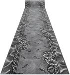 Rugsx - L&auml;ufer Bcf Morad Trio Blumen, Bl&auml;tter Grau / Creme 100 Cm Grey...