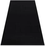 Teppich Antirutsch Rumba Einfarbig Schwarz Black 60x200 Cm