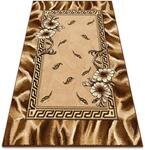 Teppich Bcf Morad Trio Klassisches Blumen, Bl&auml;tter - Altgold Beige 60x110 Cm