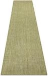 Teppich, L&auml;ufer Sisal Sion A5165a Melange Flach Gewebt Gr&uuml;n Green 80x200 Cm