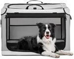 Hundebox Faltbar F&uuml;r Zuhause & Auto, Atmungsaktiv, L 76cm