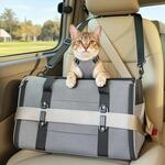 Faltbare Transportbox F&uuml;r Katzen & Kleine Hunde Bis 5kg, Grau M