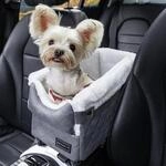 Hundesitz Mittelkonsole Auto F&uuml;r Kleine Hunde Bis 4kg, Waschbar, Dunkelgrau