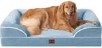 Orthop&auml;disches Hundebett Xl 112x81cm Mit Memory Foam, Waschbar, Wasserdicht,
