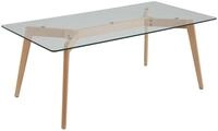 Esstisch Hudson Ii Transparent 180 Cm 90 Cm Glas