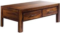 Massivmoebel24 - Couchtisch Sheesham 115x65x45 Life Honey Lackiert Metro Life 105