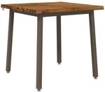 80 X 80 X 75 Cm Massivholz Akazie Natur Und Kaffee Quadratisch Vidaxl