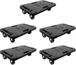 Transportroller 5 Stk. Schwarz Polypropylen 300 Kg Vidaxl