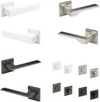 Hexim - Designer T&uuml;rgarnitur, Zimmer T&uuml;rgriff Wc / Bad Aluminium Matt In 4...