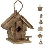 Deko Vogelhaus Zum Aufh&auml;ngen, Unbehandeltes Holz, Balkon, Garten, Nistkasten Hbt: