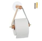 Toilettenpapierhalter Aus Holz, F&uuml;r Bad, Wand, Band, Klebend, Klorollenhalter Hxbxt: