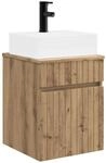 Vidaxl Wall-mounted Sink Vanity Artisan Oak 39 X 41 X 62.5 Cm