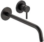 Kronenbach Lima 2.0 Black Waschtisch-wandarmatur 24,5 Cm Inkl. Grundk&ouml;rper
