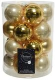 Unbekannt - Glas-weihnachtskugeln Zum Aufh&auml;ngen, 6 Cm, Gold Und Perle. 20. September