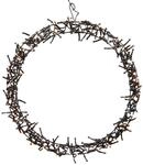 Ecd Germany - Lichterkranz 300 Leds, &Oslash; 38cm, Warmwei&szlig;, Ip44, T&uuml;rkranz,