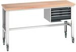 Bott Werkbank Cubio 3 Schubladen Multiplex H&ouml;henverstellbar 2000 X 750 X...