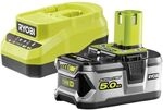 Batterie-set Und Ladeger&auml;t - Ryobi - Rc18120a-150g - Lithium+ 18v - Batterie 5,0ah -