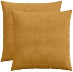 Kissenbezug 2 Pcs Heerlen Gelb 80 X 80 Cm Cord Vidaxl