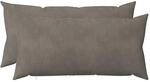 Kissenbezug 2 Pcs Heerlen Hellgrau 40 X 70 Cm Samt Vidaxl