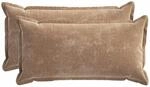 Kissenbezug 2 Stk. Houten Braun 40 X 80 Cm Chenille-stoff Vidaxl