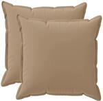 Kissenbezug 2 Stk. Houten Taupe 65 X 65 Cm Polyester Vidaxl